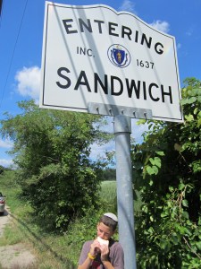 Entering Sandwich