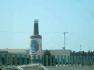 giant Hot Sauce bottle