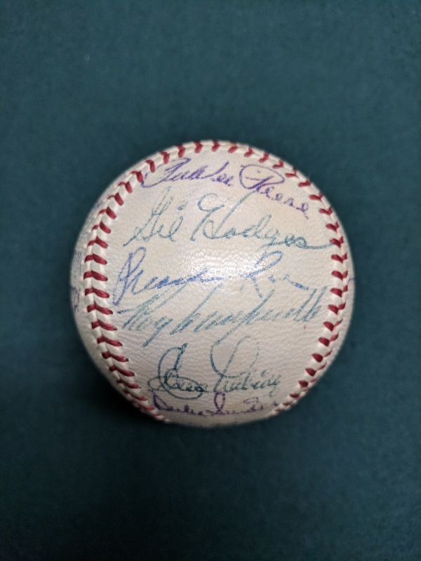 1952 Brooklyn Dodgers Autographed Baseball